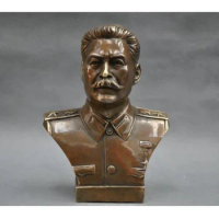 Copper Statue Collection Russian Leader Joseph Stalin Bust Bronze Statue Exquisite Small Statues