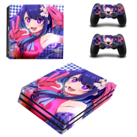 Anime Cute Girl OSHI NO KO PS4 Pro Skin Stickers Decal for Console and Controllers PS4 Pro Skin Vinyl