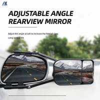 Adjustable Trailer Towing Mirror Trailer Wing Mirror Extension Towing Blind Spot Mirror Car Truck Blind Spot Side-View Mirror