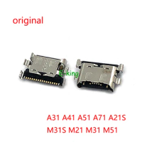 100PCS For Samsung Galaxy A31 A41 A51 A71 A21S M21 M31 M51 M31S USB Charging Port Connector Socket