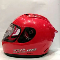 HELM KYT RC7 SOLID FIRE RED HELM FULL FACE M