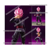 In Stock 48 Hours Shipping Original Bandai S.H.Figuarts Goku Black Super Saiyan Rose Dragon Ball Sup