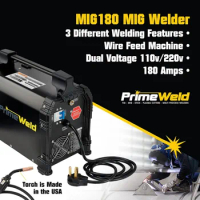 MIG180 Mig Welder 180 Amp Wire Feed Welding Machine With Dual Voltage 220v 110v welding machine deko