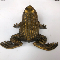 銅青蛙工藝品擺件癩蛤蟆銅金蟾蜍家居裝飾品 風水銅器用品