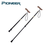 開拓者 Pioneer 7075鋁合金 原木彎把登山杖 行走杖 登山助力杖(三色任選)