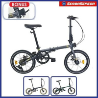Element Troy 8 Speed Stripline Sepeda Lipat Ukuran 16 Inci Hijau