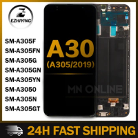 6.4'' Tested SUPER AMOLED LCD Display for SAMSUNG GALAXY A30 LCD A305/DS A305F A305FD A305A Touch Screen Digitizer Assembly