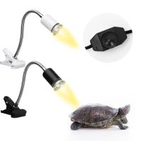 Amphibians Reptile lamp Set with Clip-on Bulb UVB Lamp Holder Turtle Terrarium Tortoises Basking Heating Lamp Kit