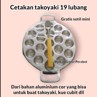free sotil Cetakan takoyaki 19 lubang cilor maklor