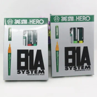 HERO Hook Line Needle Pen Set Technical Professional Engineering Architectural Design Drawing Fountain Pen Repeated Filling Ink