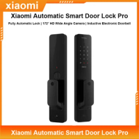 Xiaomi Automatic Smart Door Lock Pro HD Wide-Angle 1080P Camera Fingerprint NFC Unlock Doorbell with Mi Home App and HomeKit