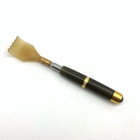 內地直送 - 仿牛角抓癢器不鏽鋼可伸縮癢癢撓不求人磁珠按摩器老人癢癢撓