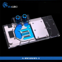 BYKSKI Full Cover Graphics Card Cooling Block use for MSI-RX480-Armor/RX-480-Gaming-X/ rx470 gaming x 8G / RX580 Mech 2 8 GB RGB