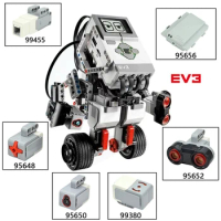 High-Tech Power Functions Series For 45544 EV3 Color Sensor Touch Ultrasound Sensor Large Medium Servo Motors Building Blocks