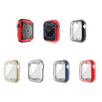 Smart Watch Screen Protector Cover Compatible with Apple Watch Series 6 5 4 Se 40mm/44mm,5Pack All-Around Protective Shell Case