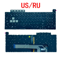 New US Russian Laptop RGB Keyboard For ASUS TUF Gaming F15 FX506 FA506 FA506Q FX506H FX506LI FX506LH F17 FX706 FA706 FX706LI