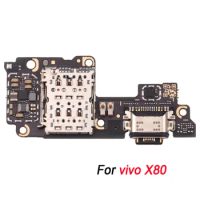 For vivo X80 OEM SIM Card Reader Board For vivo X80 Pro Phone Repair Replacement Accessories