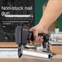 Cattle of pneumatic nail gun woodworking ST64 straight nail gun u nail gun slot size screw steel nail gun