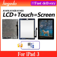 For Apple Ipad 3 A1430 A1416 A1403 High quality LCD Display Screen Digitizer Assembly Replacement 100% Tested For iPad 3
