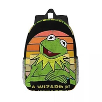 Yer A Wizard Kermit Backpacks Teenager Bookbag Casual Children School Bags Laptop Rucksack Shoulder Bag Large Capacity