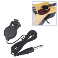 YOUZI Acoustic Guitar Pickup Guitar Preamp Piezo Pickup Tuner Amplifier 8.2FT Connection Cable Musical Instrument Accessories