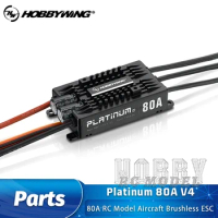 HOBBYWING Platinum 80A V4 Remote Control Model Aircraft High Voltage Brushless ESC Fixed Wing Helicopter