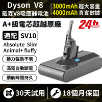 台灣現貨 Dyson電池 適配戴森V8 SV10 SV10K電池 dysonV8系列更換電池 dyson吸塵器電池 4.0mAh