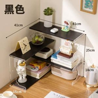實木書架轉角置物架學生書桌收納架簡易辦公桌儲物架家用桌上書櫃