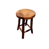 【吉迪市柚木家具】古木圓板凳 EFACH002(椅凳 板凳 休閒椅 木椅 實木)
