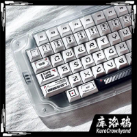 142 Keys Original Design KBT KWT Black White PBT Keycap KCA Profile DYE Subbed For Cherry MX Gateron Switch Mechanical Keyboard