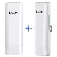 UeeVii CPE453 Outdoor Wifi Bridge Router 5.8G 300Mbps CPE AP Router with 14dbi Wireless Bridge Increases Wifi Range 3KM Repeater
