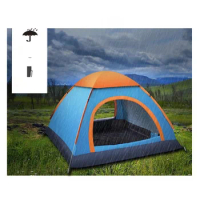 Portable Foldable Automatic Pop-up Tent Ultralight Rain and Sun Protection Picnic Nature Hike Tent Outdoor Camping Supplies, 3-4