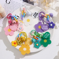 Gantungan Kunci  Lucu Gantungan Tas Bunga Rantai Love Key chain Liontin Tas Ransel Lucu Liontin HP