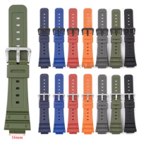 16mm Resin Watch Strap for Casio GA-2100 GA2110 TPU Silicone Bracelet Men Women Sport Quick Release Wrist Band Watch Accessories