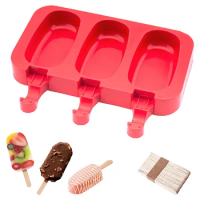 Silicone Ice Cream Mold Popsicle Molds DIY Homemade Cartoon Ice Cream Popsicle Mould Ice Pop Maker Mould