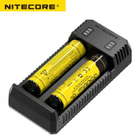 NITECORE UI1 UI2 Portable USB Li-ion Battery Charger Compatible with 26650 20700 21700 18650 14500 Battery for LED Flashlight