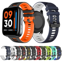 20 22mm Sports Silicone Strap For Realme Watch 3 2 Pro Wristband For Realme Watch 2 Replacement HUAWEI WATCH GT4 Band Accessorie