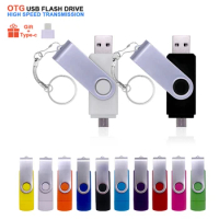OTG 3 In 1 USB Flash Drive 256GB 128GB 64GB 32GB 16GB 8GB 4GB Usb 2.0 flash drive for Smart Phone U Disk (over 10pcs Free Logo)