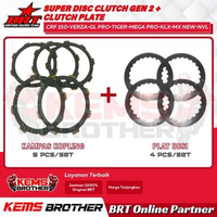Paket Kopling BRT Super Disc Clutch Gen 2 + Disc Plate | CRF KLX Dtracker Tiger Verza GL Pro Mega Pr