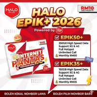SIMKAD HALO TELCO PREPAID 4G 5G FULL HOTSPOT UNCAPPED COVERAGE CELCOM 350GB RM50 & 150GB RM35 Tanpa 