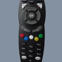 DStv wide silver TV universal remote control South Africa digital TV set-top box remote control.