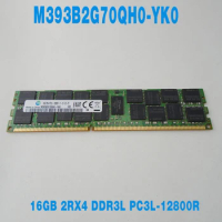 1PCS 16G 16GB 2RX4 DDR3L PC3L-12800R 1600 REG For Samsung RAM Server Memory M393B2G70QH0-YK0