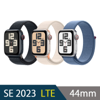 2023 Apple Watch SE 44mm 鋁金屬錶殼配運動型錶環(GPS+Cellular)