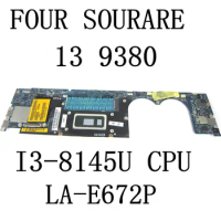 FOR DELL XPS 13 9380 Laptop Motherboard I3-8145U CPU ED030 LA-E672P 0XMMK CN-00XMMK Mainboard