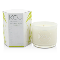 iKOU - Aromacology天然蠟蠟燭 -幸福 (椰子和青檸)Eco-Luxury Aromacology Natural Wax Candle Glass - Happiness (Coconut &amp; Lime)