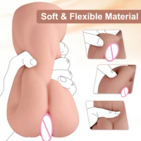 Realistic Vaginal Vibrator Male Masturbation Tool Masturbation Cup 3D Female Pussy Sex Doll Penis Pocket Adult Sex Toys 18+