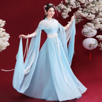 2020 Chinese Traditional Women Hanfu Costume Woman Han Dynasty Princess Dance Dress Classical Dance Costumes Fairy Dress SL4505
