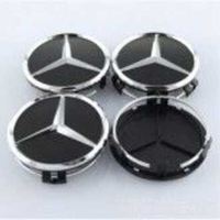 WorldAutoParts 4pcs 75mm Car Wheel Center Caps Wheel Hub Rim Cap Cover Badge Emblem For Benz w202 w2