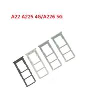 10 PCS Sim Card Tray For Samsung Galaxy A22 A225 4G SIM Tray SD Card Holder Reader Slot For Samsung A22 A226 5G Repair Parts