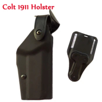 Military Shooting Hand Gun Quick Drop Holster Tactical Colt 1911 Gun Carry Belt Holster Hunting Airsoft Equipment
